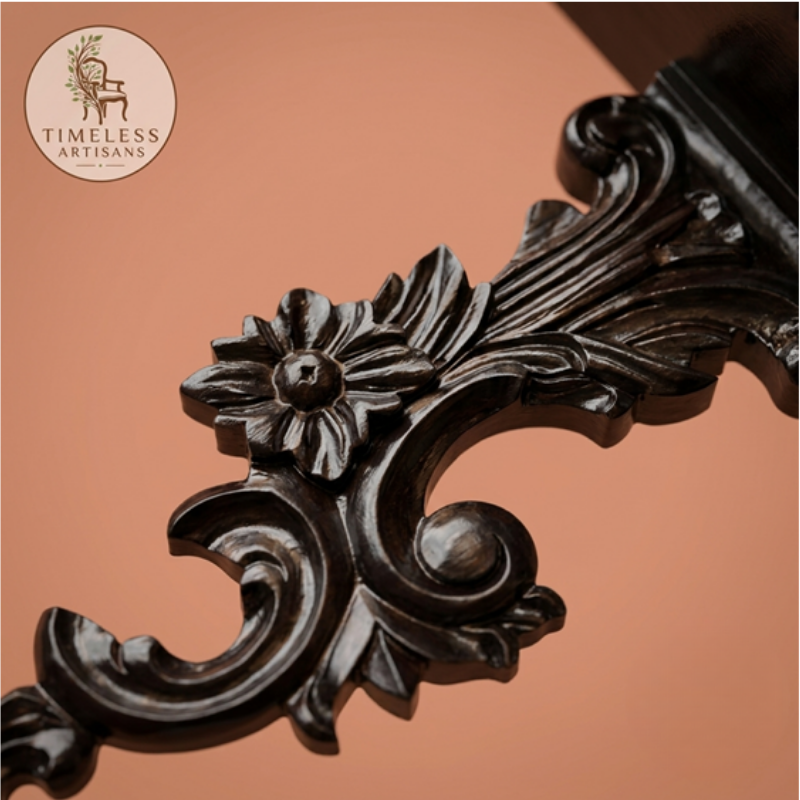 Royal Handcrafted Antique Wooden Wall Corbel & Floating Console Shelf - Image 2