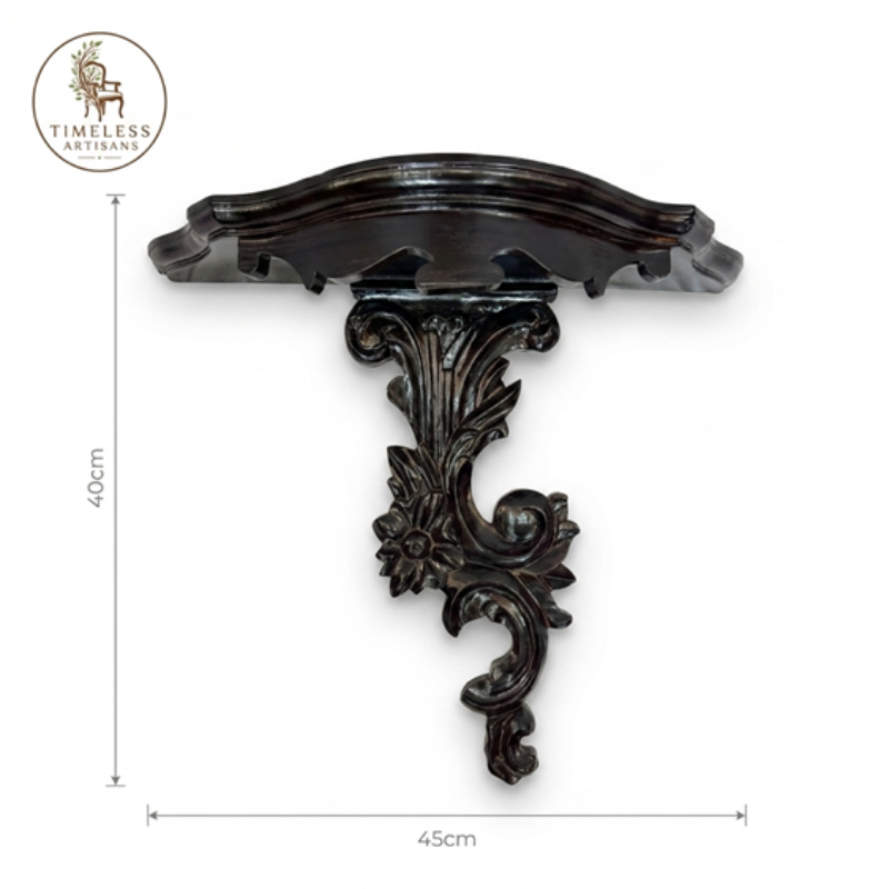 Royal Handcrafted Antique Wooden Wall Corbel & Floating Console Shelf